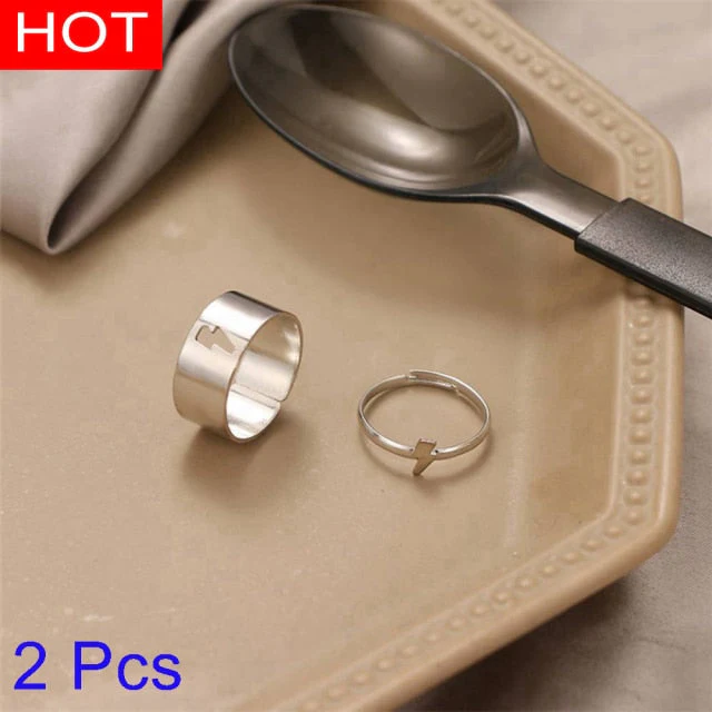 Creative Lovely Couples Matching Ring Set - Image 10