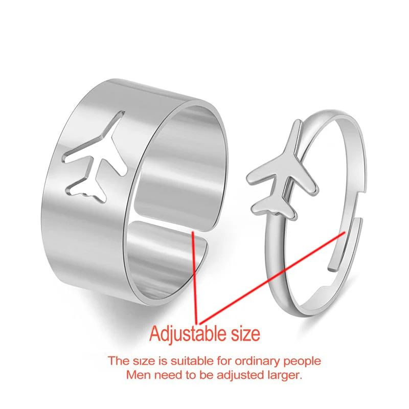 Creative Lovely Couples Matching Ring Set - Image 3