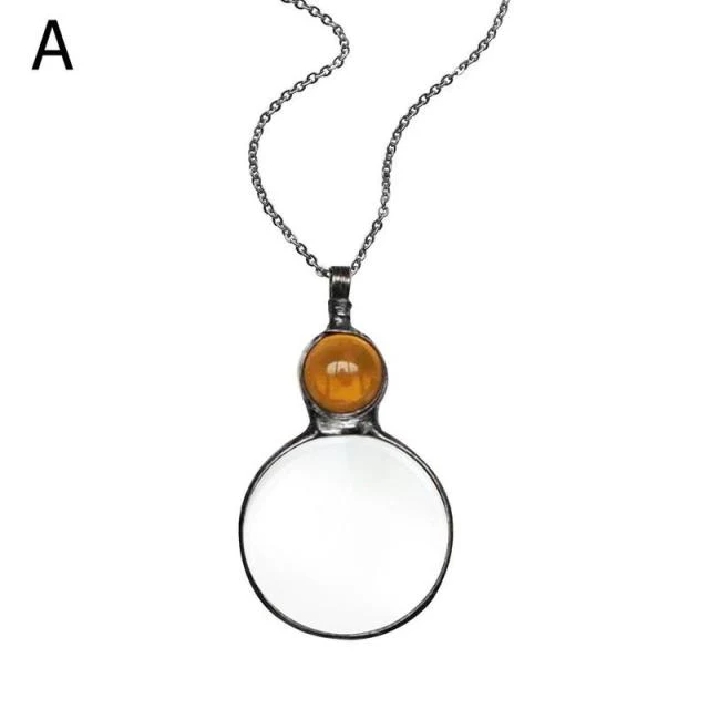 Creative Magnifying Glass Pendant Necklace - Image 7