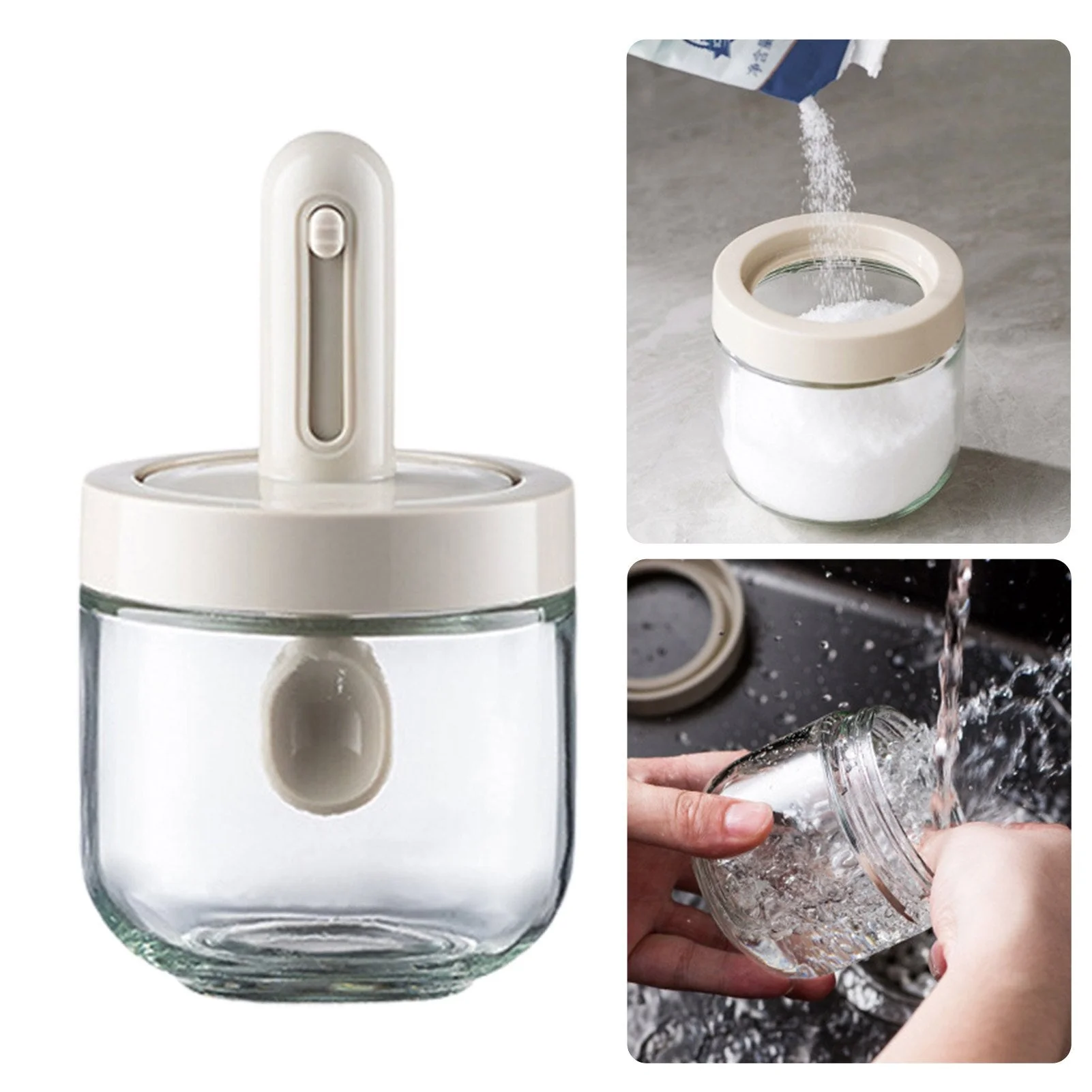 Creative Mini Seasoning Jar with Spoon - Image 4