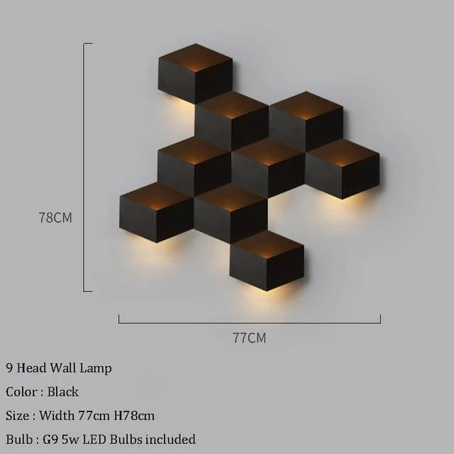 Creative Modern Geometric LED Wall Light - Image 10