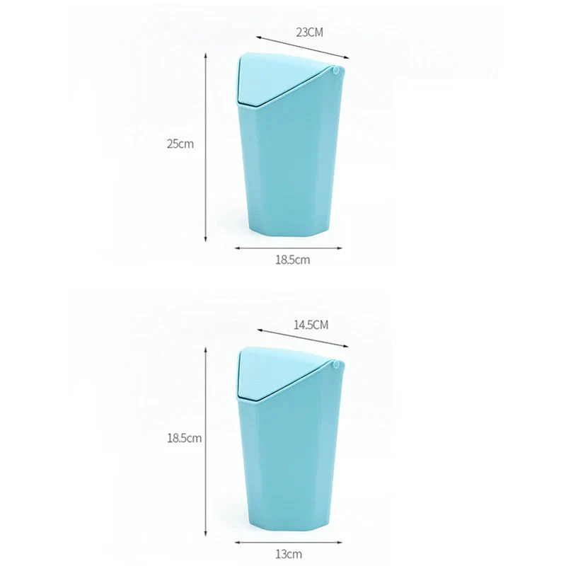Creative Modern Home Use/Office Desktop Mini Plastic Trash Can - Image 3