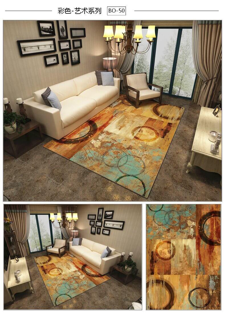 Creative Modern Pastoral Style Soft Carpet for Home - Image 5