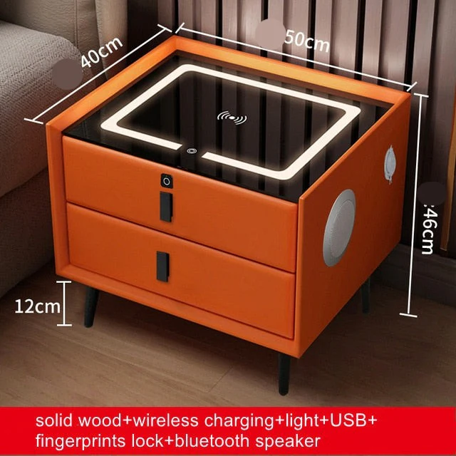 Creative Multifunctional Smart Bedside Speaker Table - Image 15