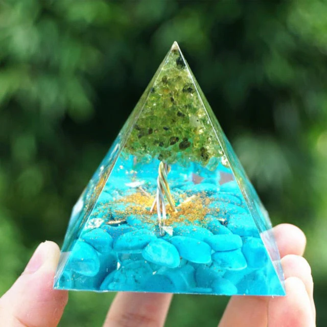 Creative Natural Crystal Universe Energy Pyramid - Image 15