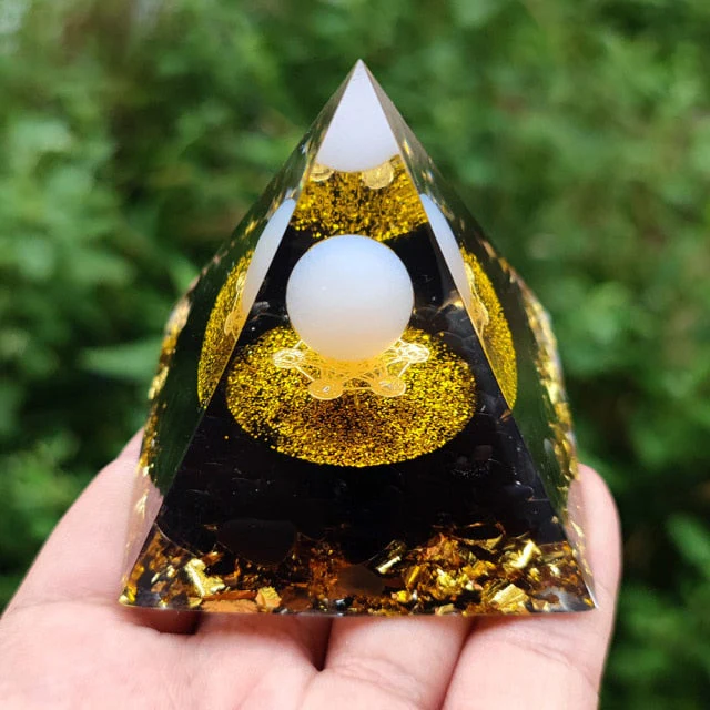 Creative Natural Crystal Universe Energy Pyramid - Image 17