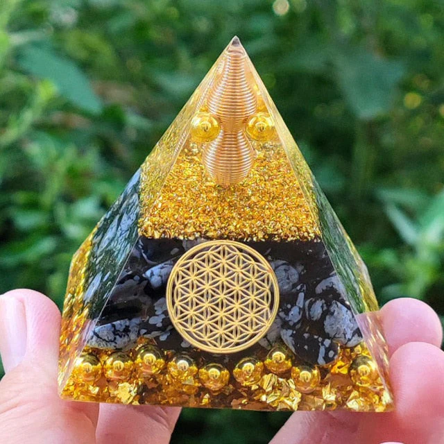 Creative Natural Crystal Universe Energy Pyramid - Image 24
