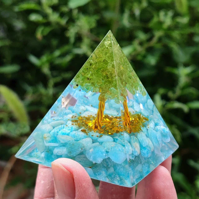 Creative Natural Crystal Universe Energy Pyramid - Image 25