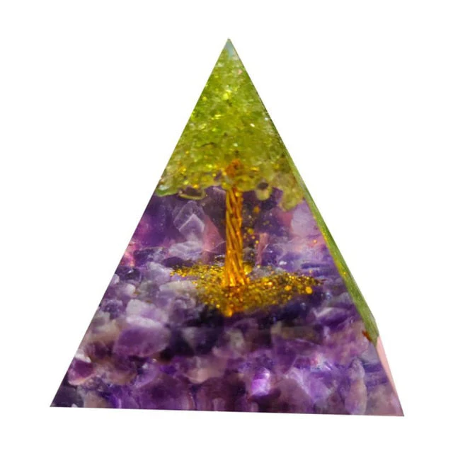 Creative Natural Crystal Universe Energy Pyramid - Image 26