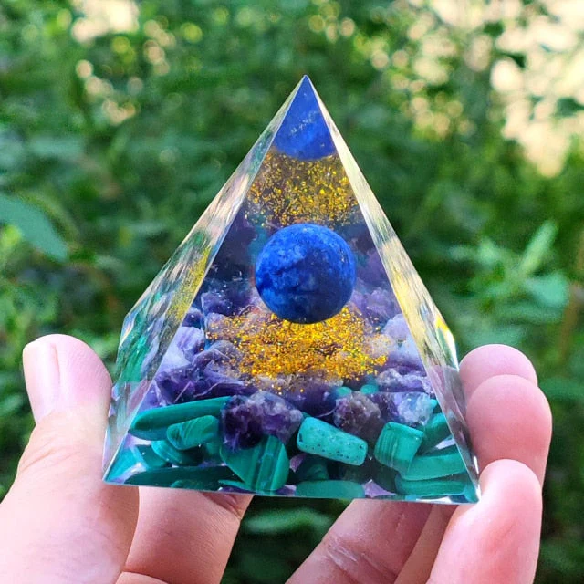 Creative Natural Crystal Universe Energy Pyramid - Image 31
