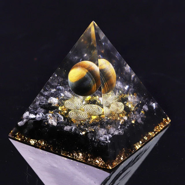 Creative Natural Crystal Universe Energy Pyramid - Image 35