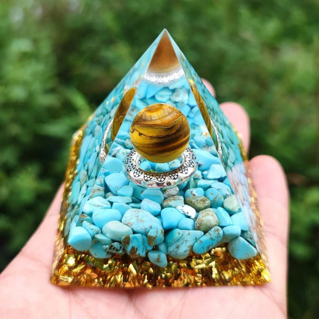 Creative Natural Crystal Universe Energy Pyramid - Image 36