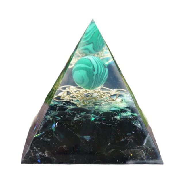 Creative Natural Crystal Universe Energy Pyramid - Image 4
