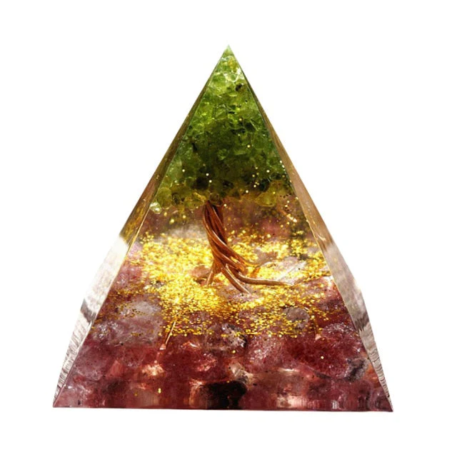 Creative Natural Crystal Universe Energy Pyramid - Image 6