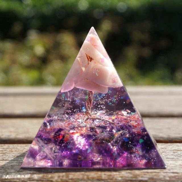 Creative Natural Crystal Universe Energy Pyramid - Image 7