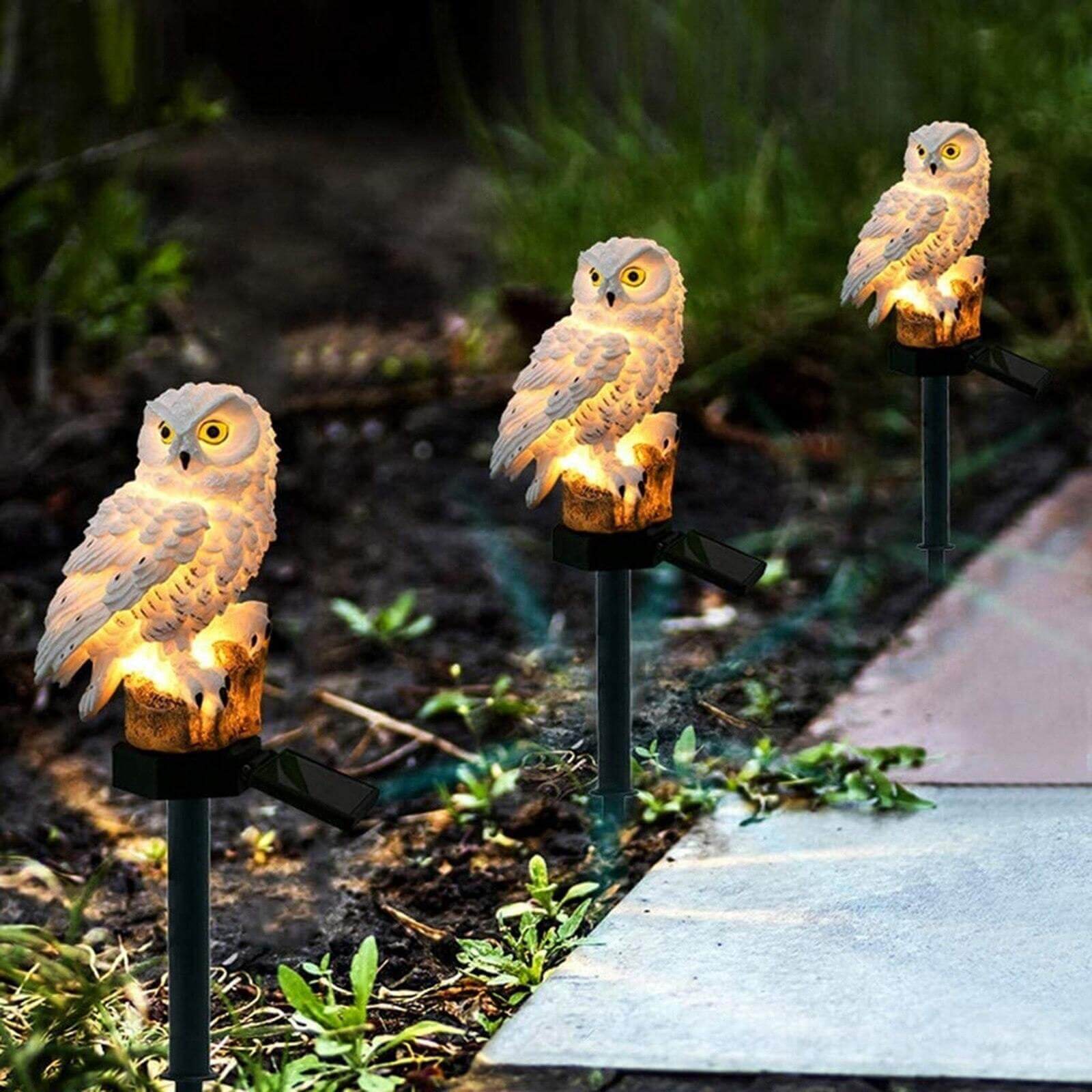 Creative Owl Garden Solar Night Lamp - Image 3