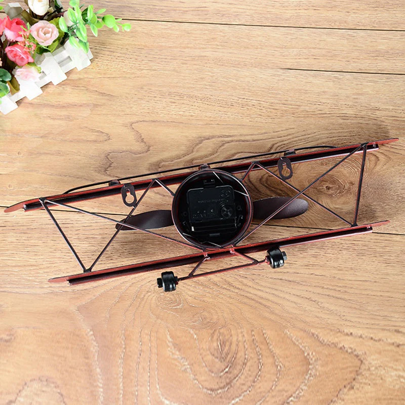 Creative Retro Aircraft Wall Clock - Image 5