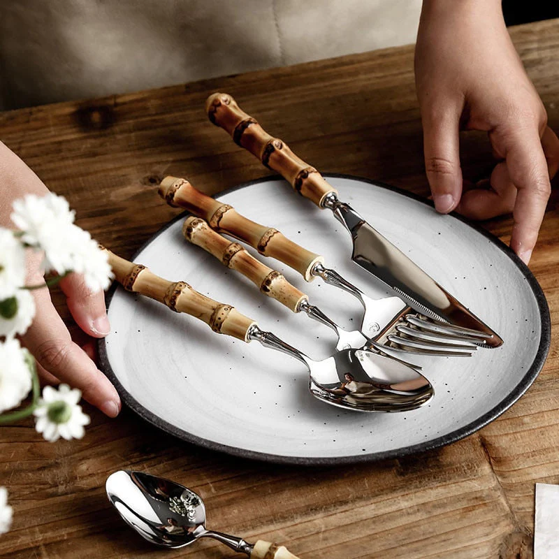 Creative Retro Bamboo Cutlery - Image 4