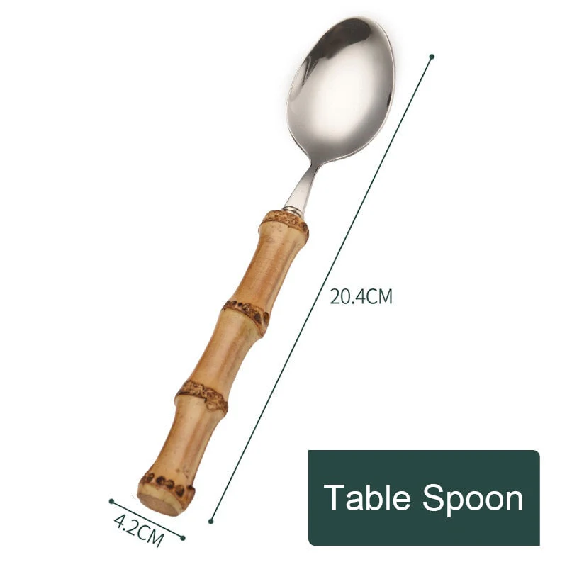 Creative Retro Bamboo Cutlery - Image 7