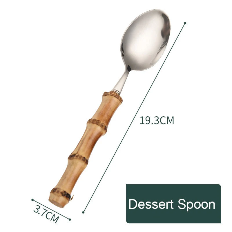 Creative Retro Bamboo Cutlery - Image 8