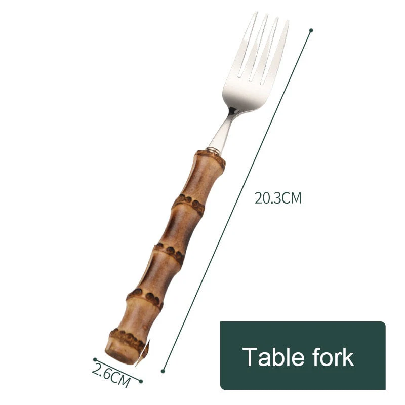 Creative Retro Bamboo Cutlery - Image 9