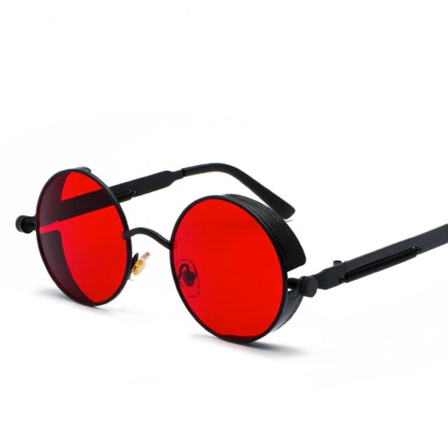 Creative Round Retro Round Metal Sunglasses - Image 8