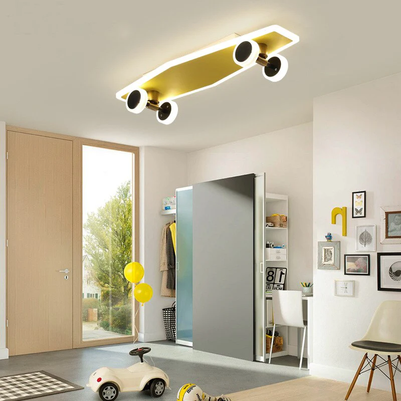 Creative Skateboard Nordic LED Ceiling Light - Image 2