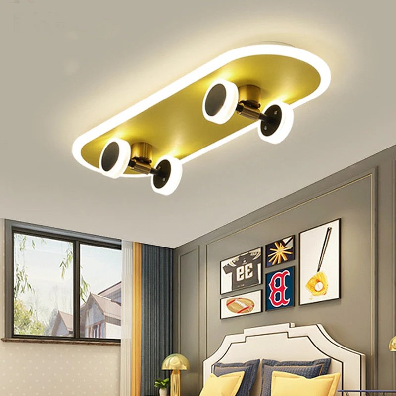 Creative Skateboard Nordic LED Ceiling Light - Image 3