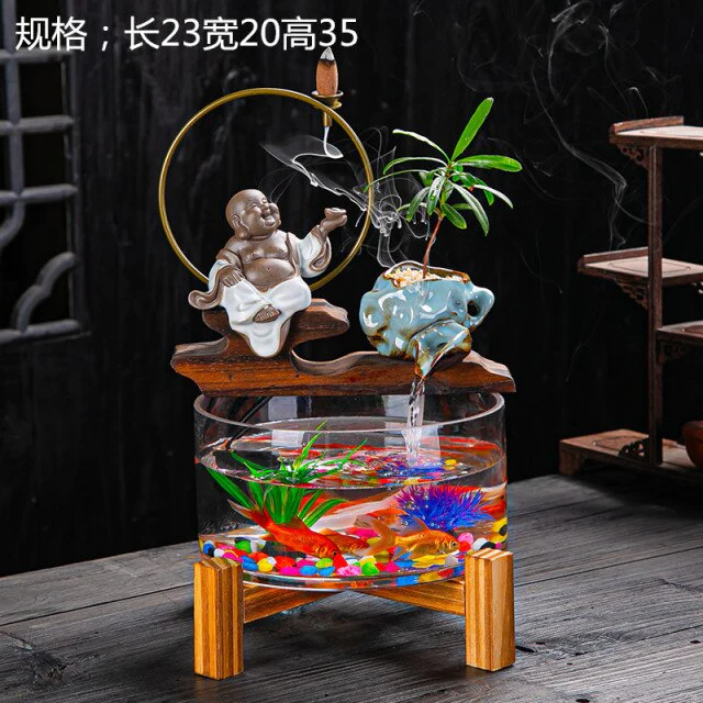 Creative Teapot Flowing Water Fish Tank - Image 4