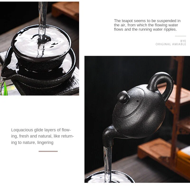 Creative Teapot Flowing Water Fish Tank - Image 6