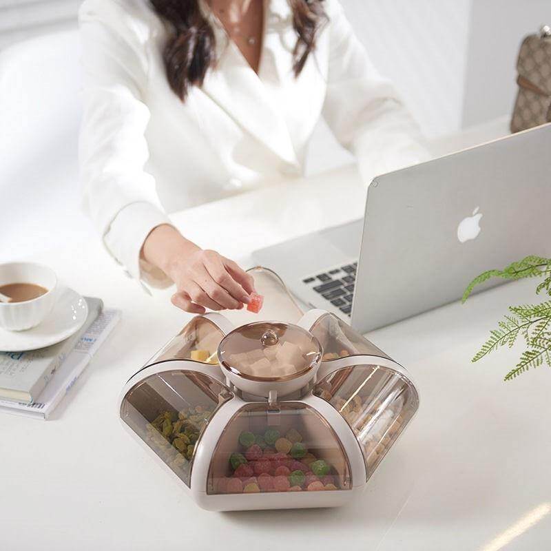 Creative Transparent Lotus Candy Box - Image 2