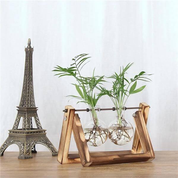 Creative Transparent Wooden Vase Decoration - Image 6