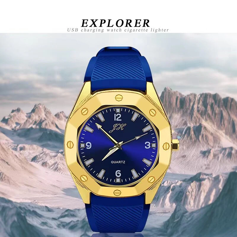 Creative USB Charging Flameless Spark Lighter Watch - Image 3