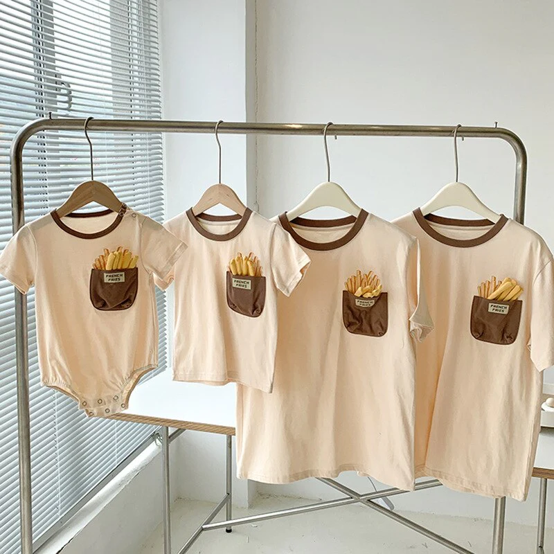 Crispy French Fries Cotton T-Shirt - Image 2