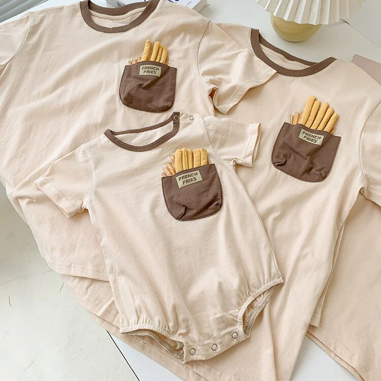 Crispy French Fries Cotton T-Shirt - Image 6