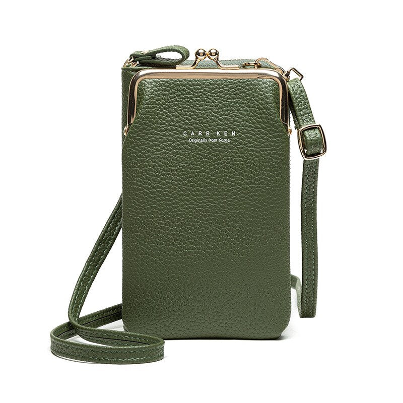 Crossbody Multi-Tasker Leather Purse Bag - Image 5