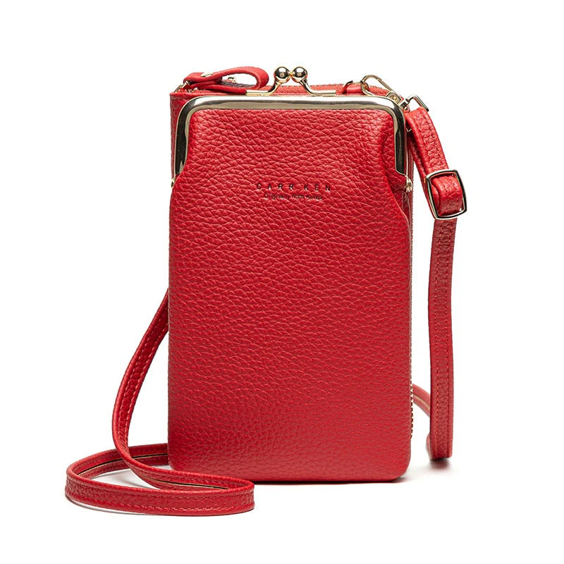 Crossbody Multi-Tasker Leather Purse Bag - Image 6