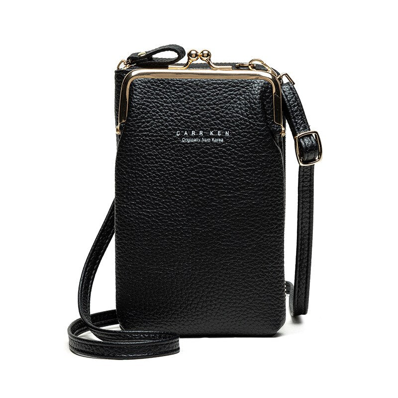 Crossbody Multi-Tasker Leather Purse Bag - Image 9
