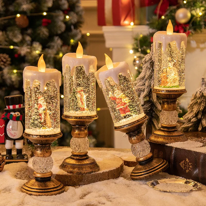 Crystal Echo Christmas Water Candle - Image 2