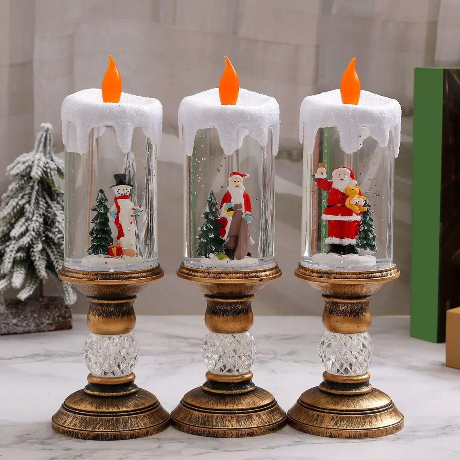 Crystal Echo Christmas Water Candle - Image 4