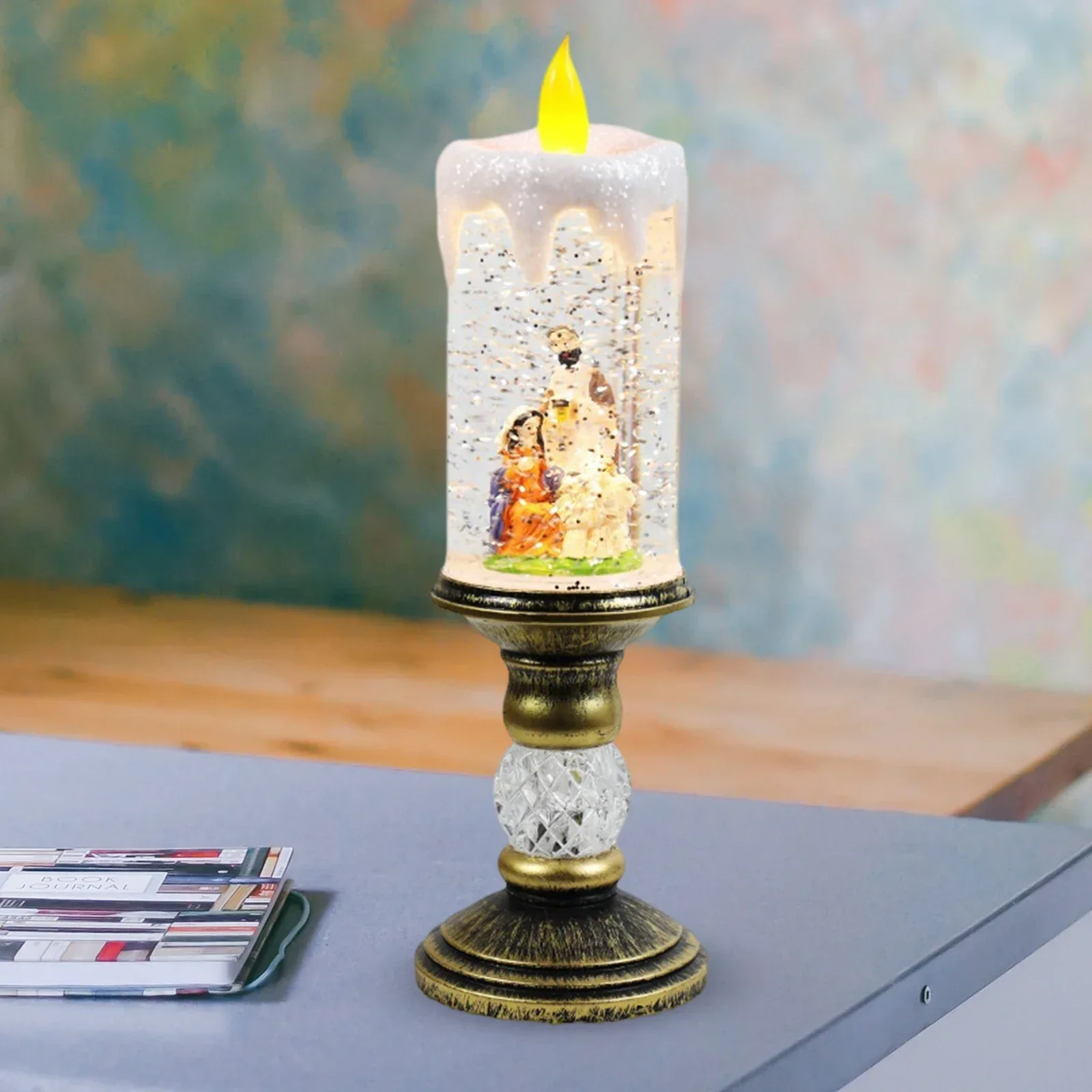 Crystal Echo Christmas Water Candle - Image 8