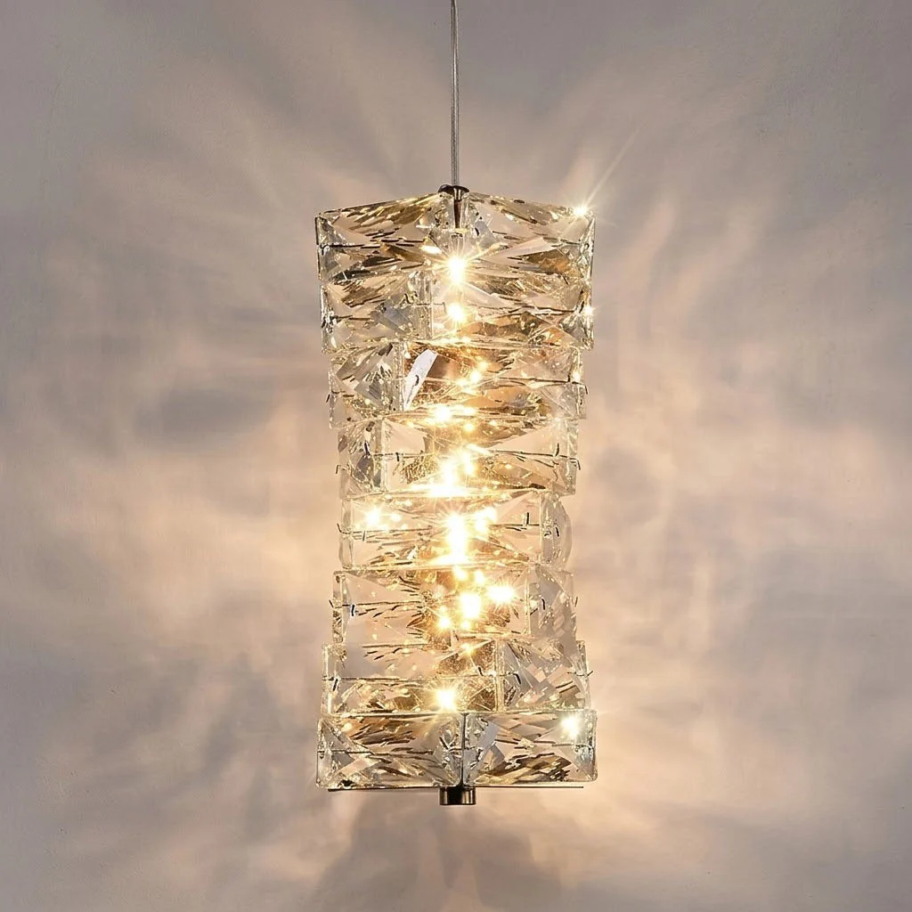 Crystal Frost Chandelier Lamp