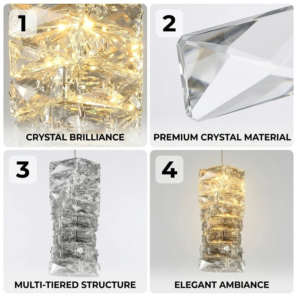 Crystal Frost Chandelier Lamp - Image 6