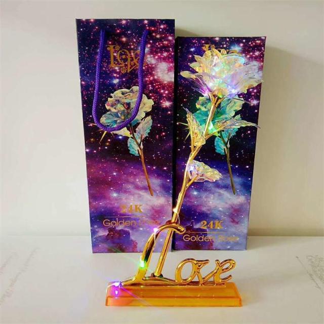 Crystal Glass Rose Flower Gift - Image 5
