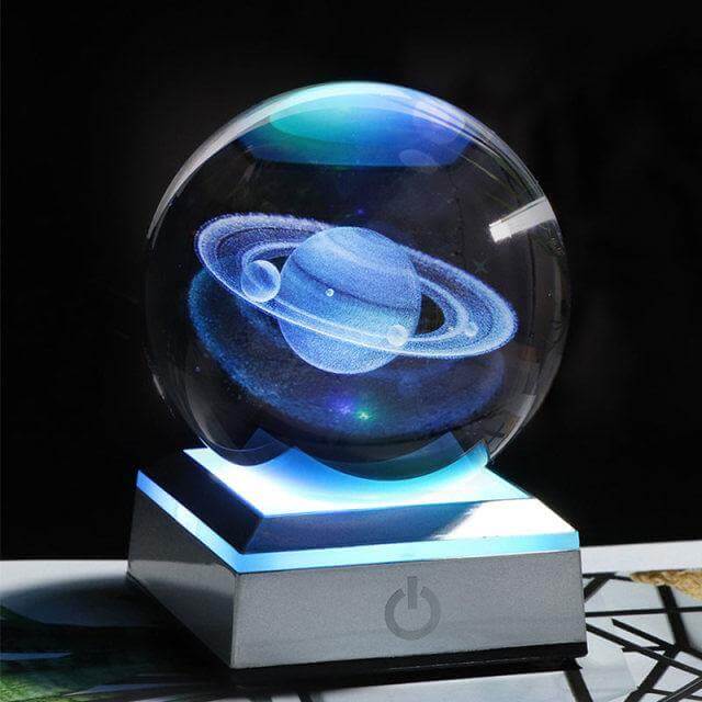 Crystal Globe Solar System Planet Lamp - Image 7