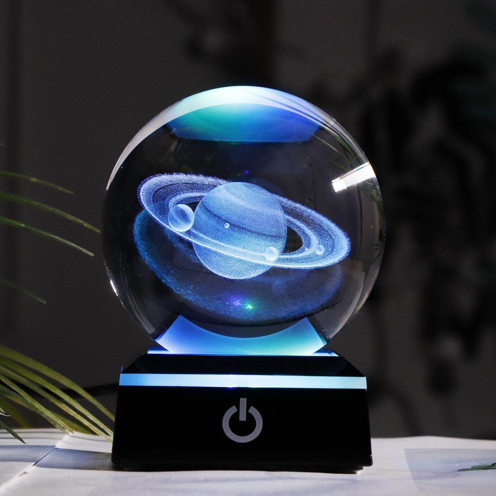 Crystal Globe Solar System Planet Lamp - Image 8