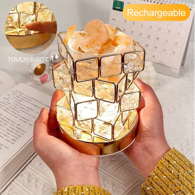 Crystal Room Mood Ambient Geo Shimmer Cube Light - Image 3