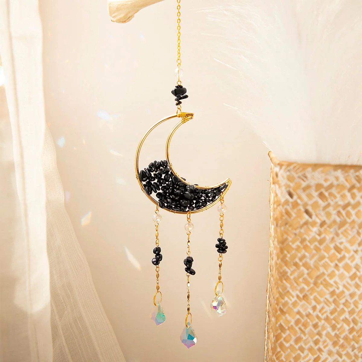 Crystal Sun Catcher Moon Decor - Image 10