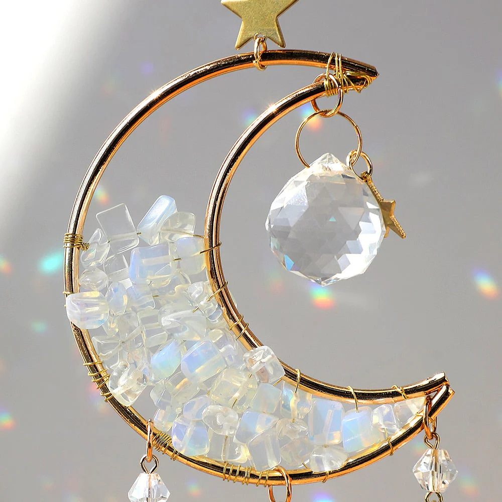 Crystal Sun Catcher Moon Decor - Image 11