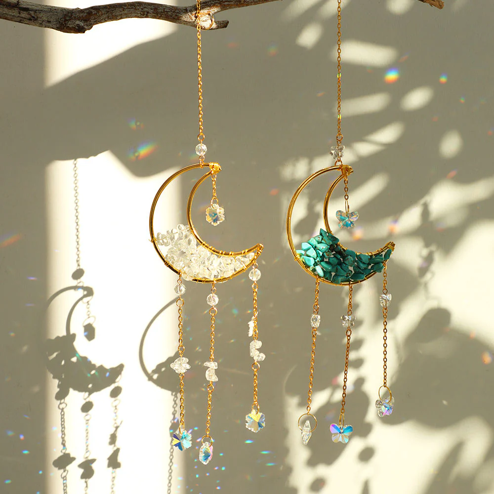 Crystal Sun Catcher Moon Decor - Image 13